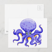 Octopus Briefkaart (Voorkant / Achterkant)