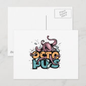Octopus Briefkaart (Voorkant / Achterkant)
