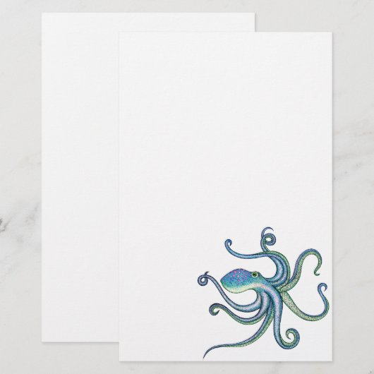 Octopus Briefpapier (Voorkant / Achterkant)