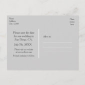  Octopus Bruiloft Save The Date Briefkaart (Achterkant)