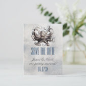  Octopus Bruiloft Save The Date Briefkaart (Staand voorkant)