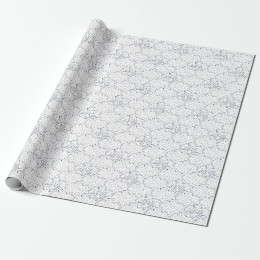 Octopus Bubbel Drift Cadeaupapier (Uitgerold)