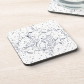 Octopus Bubble Drift Bier Onderzetter (Linkerzijde)