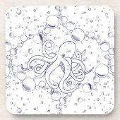 Octopus Bubble Drift Bier Onderzetter (Voorkant)