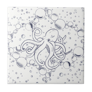 Octopus Bubble Drift Primary Tegeltje