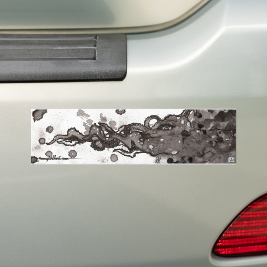 Octopus Bumpersticker (Op auto)