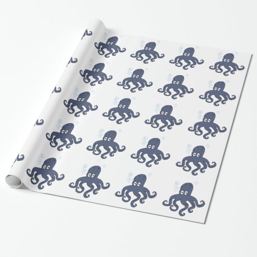 Octopus Cadeaupapier (Uitgerold)
