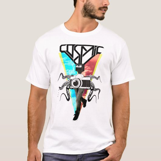 Octopus camera t-shirt (Voorkant)