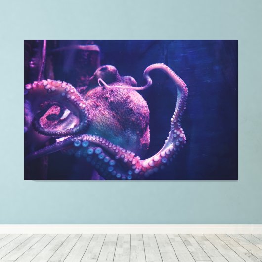 Octopus Canvas Afdruk (Insitu (Houten vloer))