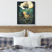 Octopus Canvas Afdruk (Insitu (Slaapkamer))
