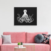 octopus canvas afdruk (Insitu (Woonkamer))
