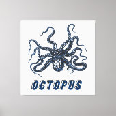 Octopus Canvas Afdruk (Voorkant)