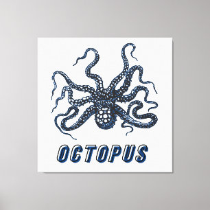 Octopus Canvas Afdruk