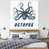 Octopus Canvas Afdruk (Insitu (Slaapkamer))