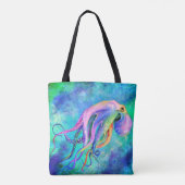 Octopus Canvas tas (Achterkant)