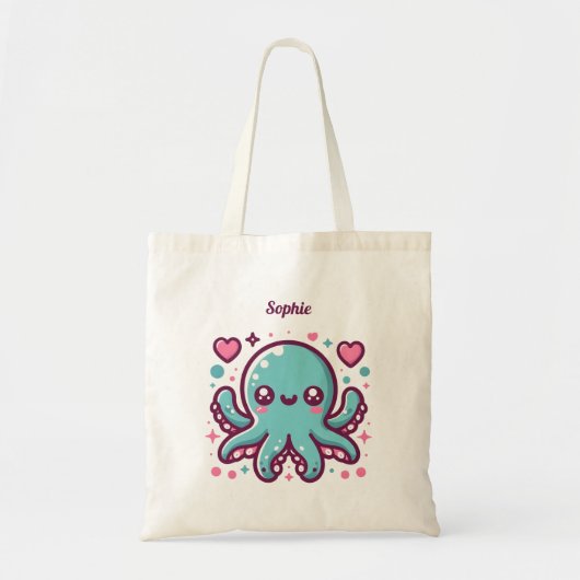 Octopus Canvas tassen (Voorkant)