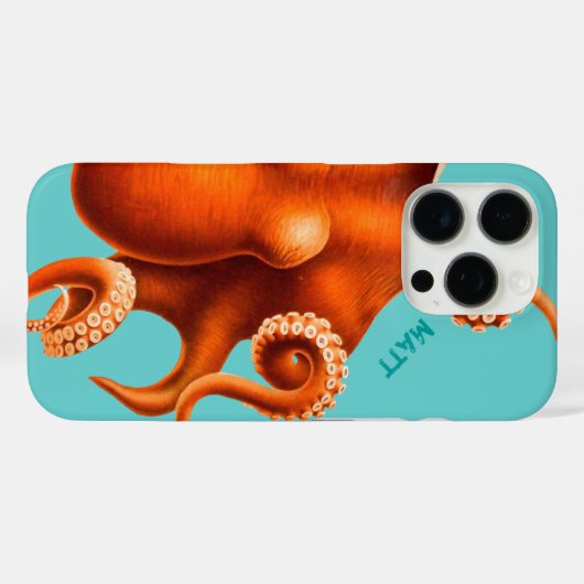 Octopus Case-Mate iPhone Case (Achterkant (horizontaal))