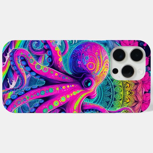 Octopus Case-Mate iPhone Case (Achterkant (horizontaal))