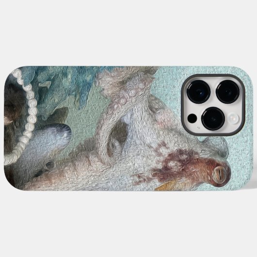 Octopus Case-Mate iPhone Case (Achterkant (horizontaal))