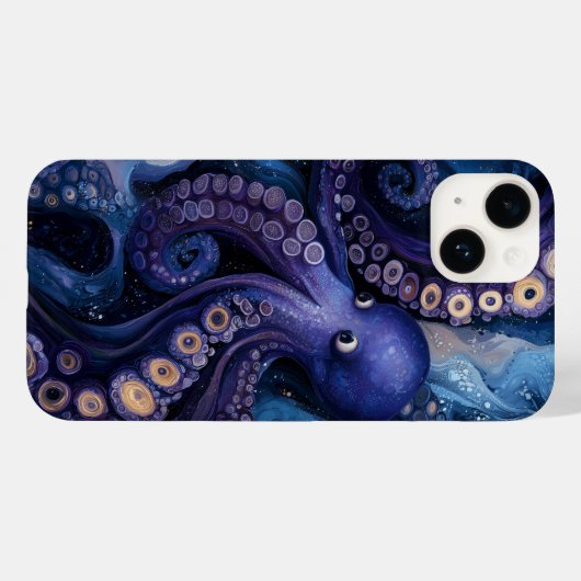 Octopus Case-Mate iPhone Case (Achterkant (horizontaal))