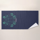 Octopus Cephalopod Tentacles Badhanddoek (Badhanddoek)