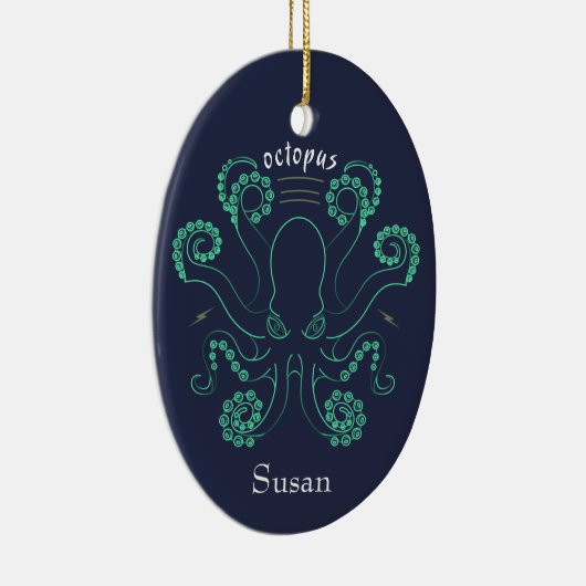 Octopus Cephalopod Tentacles Keramisch Ornament (Rechts)