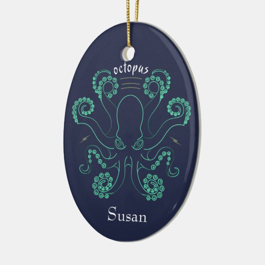 Octopus Cephalopod Tentacles Keramisch Ornament (Links)