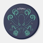 Octopus Cephalopod Tentacles Magneet (Voorkant)