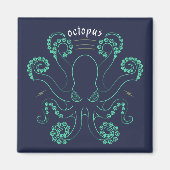 Octopus Cephalopod Tentacles Magneet (Voorkant)