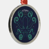Octopus Cephalopod Tentacles Metalen Ornament (Rechts)