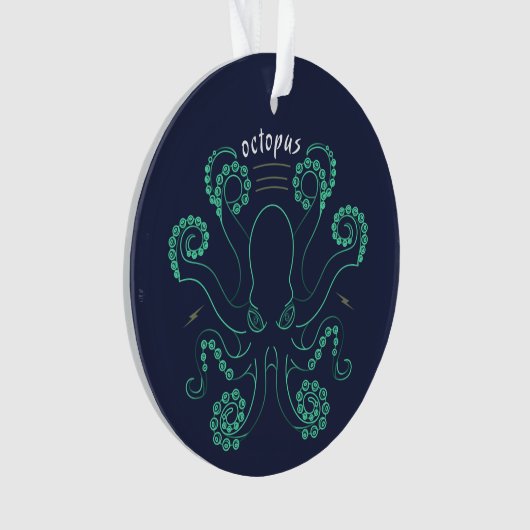 Octopus Cephalopod Tentacles Ornament (voorkant)
