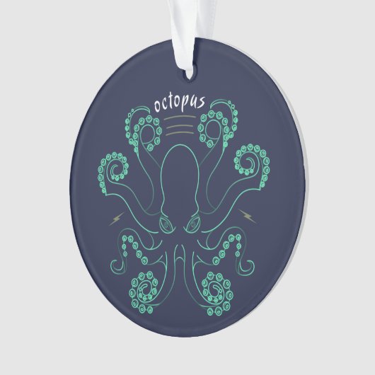 Octopus Cephalopod Tentacles Ornament (voorkant)