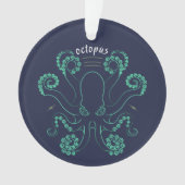 Octopus Cephalopod Tentacles Ornament (voorkant)