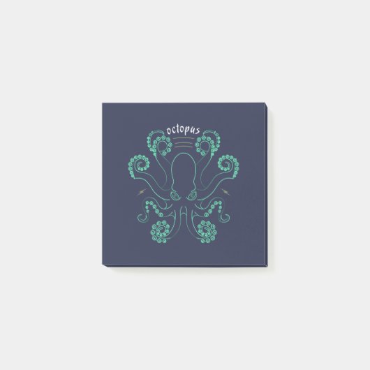Octopus Cephalopod Tentacles Post-it® Notes (Voorkant)