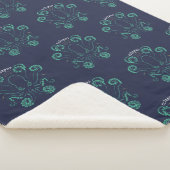 Octopus Cephalopod Tentacles Sherpa Deken (3/4)