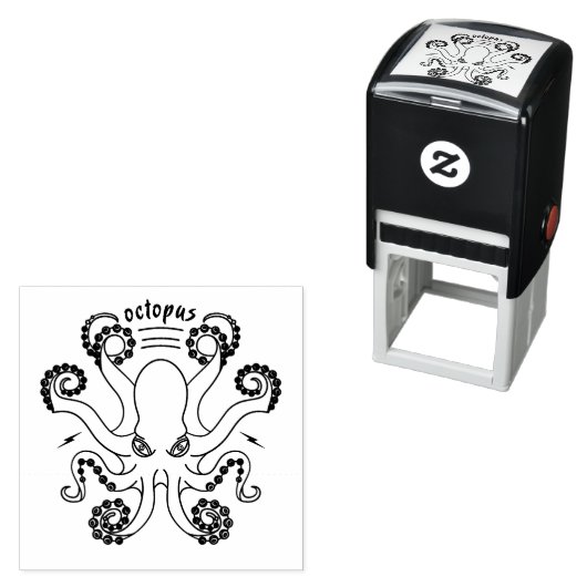 Octopus Cephalopod Tentacles Zelfinktende Stempel (In situ)