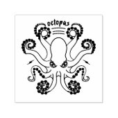 Octopus Cephalopod Tentacles Zelfinktende Stempel (Design)