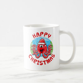 Octopus Christmas Animal Wildlife Natuur Kinder Koffiemok
