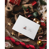 Octopus Christmas Joy, op maat Etiket