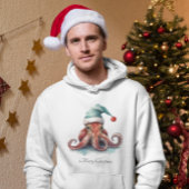 Octopus Christmas Joy, op maat Hoodie