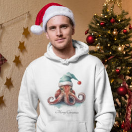 Octopus Christmas Joy, op maat Hoodie