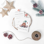Octopus Christmas Joy, op maat Kaart