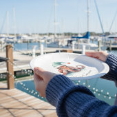 Octopus Christmas Joy, op maat Papieren Bordje