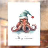 Octopus Christmas Joy, op maat Raamsticker (Vel 2)