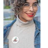 Octopus Christmas Joy, op maat Ronde Button 3,2 Cm