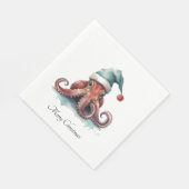 Octopus Christmas Joy, op maat Servet (Hoek)