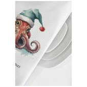 Octopus Christmas Joy, op maat Theedoek