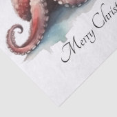 Octopus Christmas Joy, op maat Tissuepapier (Detail)