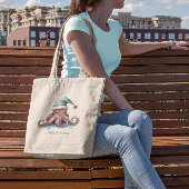 Octopus Christmas Joy, op maat Tote Bag