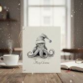 Octopus Christmas Joy, op maat Zelfinktende Stempel